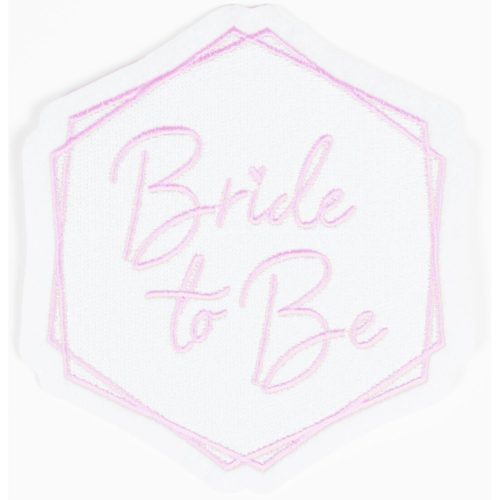 Bride To Be White vasalható textil matrica