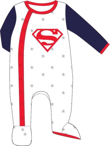 Superman White baba rugdalózó 3-23 hó