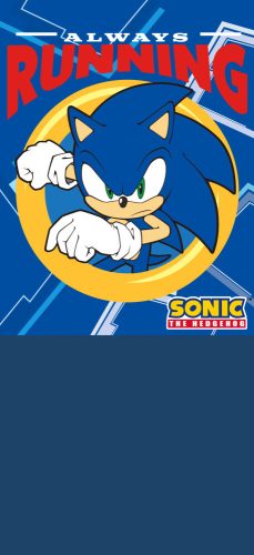 Sonic a sündisznó Always Running gyerek sál, snood