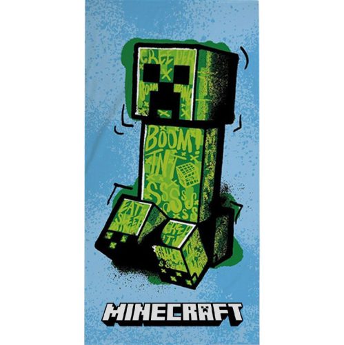 Minecraft Creeper fürdőlepedő, strand törölköző 70x140cm