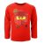 Lego Ninjago Red gyerek hosszú ujjú póló, felső 3 - 8 év / 98 - 128 cm