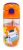 Fisher-Price Animals műanyag szívószálas kulacs akasztóval 350 ml