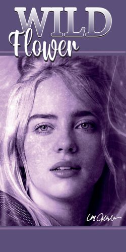 Billie Eilish Wild Flower fürdőlepedő, strand törölköző 70x140cm