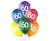 Happy Birthday 60 Colorful léggömb, lufi 6 db-os 12 inch (30cm)
