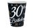 Happy Birthday 30 B&C papír pohár 6 db-os 200 ml