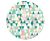 Színes Green Joy papírtányér 6 db-os 18 cm