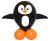 Cute Animal Penguin, Pingvin léggömb, lufi szett
