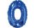 Kék Blue 0-ás mini szám fólia lufi 35 cm