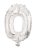 Mini 0-ás Silver szám Fólia lufi 33 cm