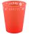 Orange Fluorescent, Narancssárga micro prémium műanyag pohár 250 ml