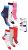 Disney Minnie Colorful Wave gyerek zokni 23-34