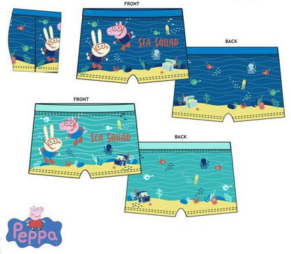Peppa malac Sea Squad gyerek fürdőnadrág, short 3 - 6 év / 98 - 116 cm