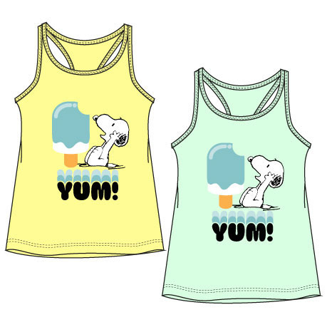 Snoopy Yum gyerek rövid póló, felső 6 - 12 év / 116 - 152 cm