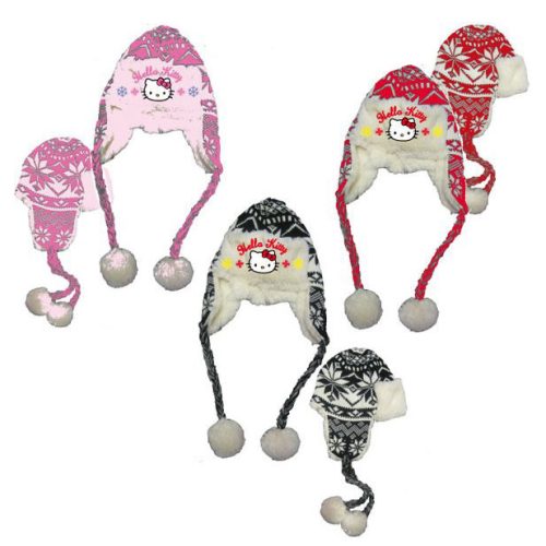 Hello Kitty Cozy gyerek kötött sapka 52-54 cm