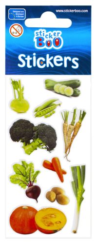 Zöldség Kohlrabi matrica szett