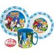 Sonic a sündisznó Adventure étkészlet, micro műanyag szett bögrével 350 ml