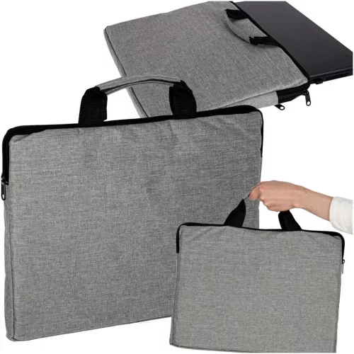 Laptop táska 15,6 hüvelyk tok aktatáska női aktatáska férfi szürke