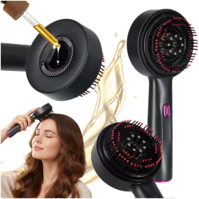   Masszázs kefe fejbőr masszírozó olaj applikátor USB fekete