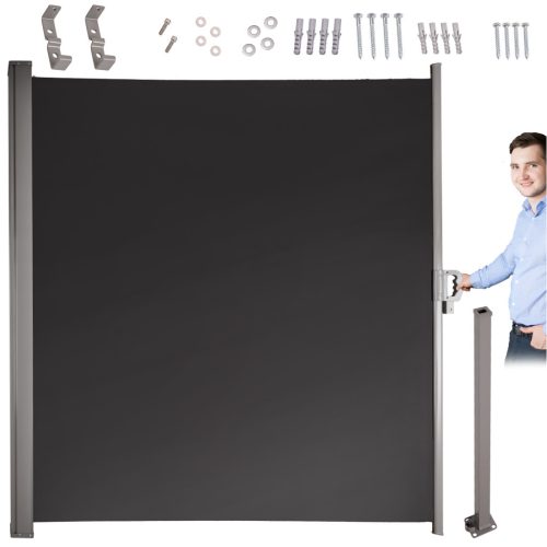 Oldalsó terasz napellenző LUARO behúzható paraván 160 x 300 cm