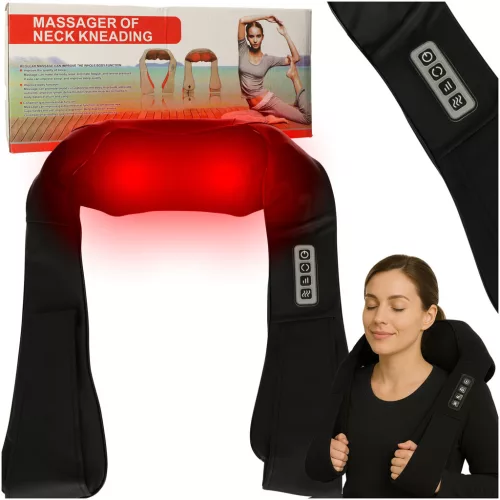 Shiatsu nyak nyak hát melegítő masszázs nyakörv
