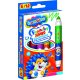 BAMBINO Kétoldalas filctollak Jumbo 6 db/12 színű
