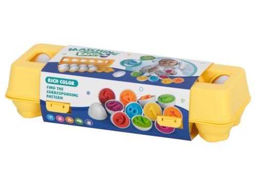 Oktatási sorter puzzle megfelelő formák számok tojások 12db