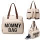 MOMMY BAG óriás pelenkázó kismama táska, hátitáska - fehér