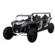 Buggy ATV RACING UTV2000 Elektromos Terepjáró, 4 személyes, 600W, 24V/15,6Ah  - Fekete