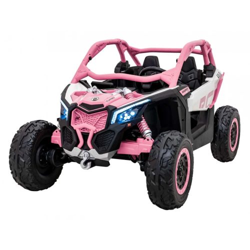 Buggy Maverick Turbo elektromos terepjáró , 2 személyes, 800W, 24V/14Ah – Rózsaszín