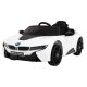 BMW i8 70W, 12V/4,4Ah elektromos kisautó - Fehér 