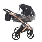 Tako Laret Imperial New ECO-bőr 3in1 multifunkciós babakocsi - Fekete (bronz váz)