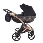 Tako Laret Imperial New ECO-bőr 3in1 multifunkciós babakocsi - Fekete (bronz váz)