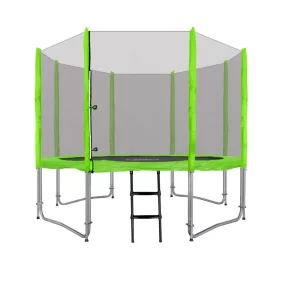   Trampolina ogrodowa SkyRamiz 305cm 10FT dla dzieci Zielony + Akcesoria