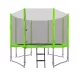 Trampolina ogrodowa SkyRamiz 305cm 10FT dla dzieci Zielony + Akcesoria