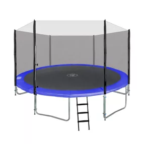   Trampolina ogrodowa SkyRamiz 366cm 12FT dla dzieci Niebieski + Akcesoria