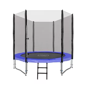   Trampolina ogrodowa SkyRamiz dla dzieci 244cm 8FT Niebieski + Akcesoria