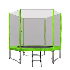   Trampolina ogrodowa SkyRamiz 244cm 8FT dla dzieci Zielony + Akcesoria