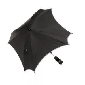 Junama napernyő - Fekete - ezüst szegéllyel
