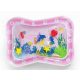 Vízzel tölthető interaktív játszószőnyeg, hasalómatrac babáknak 62*48 cm - rózsaszín