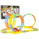 Fluorescencyjny Tor Wyścigowy dla dzieci 3+ Elastyczne części 148 el. + Autko z LED + 3 Pętle 360