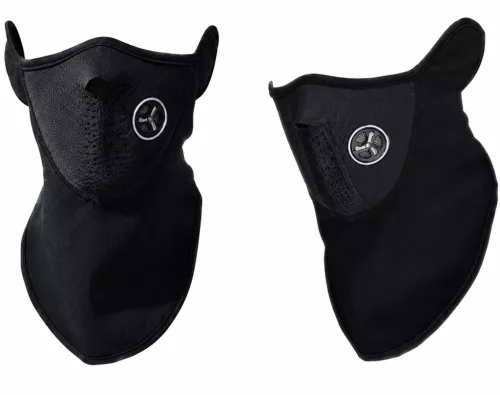 Motoros és roller arc- és nyakvédő maszk – fekete